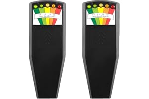 KQIANG 2 PCS LED EMF Meter Magnetic Field Detector Ghost Hunting Paranormal Equipment Detector Portable EMF Reader Tester for Home EMF Inspections, Office & Outdoor Ghost Field Monitor Counter
