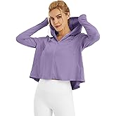 G4Free Womens UPF 50+ Sun Protection Hoodie Shirts Lightweight Quick Dry Long Sleeve Zip Jacket with Pocket Hiking Outdoor