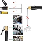 sciuU 50cm Extension Tube Hose for Portable Air Inflator Schrader Valve view 5