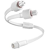 CybeRoad Y-Splitter Connector for Govee Permanent Outdoor Lights 2 and Elite, Extension Cable for H705D H705E H705F, H805A H805B H805C, H703A, H703B, 1 Male to 2 Female