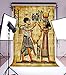 OFILA Ancient Egyptian Paintings Backdrop 3x5ft Pharaoh Queen Photography Background Ancient Egyptian Mural Wall Home Decor Wallpaper Egyptian Theme Party Decoration Totem Ancient History Props