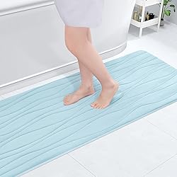 Buganda Memory Foam Bathroom Rug Mat 59x17, Extra