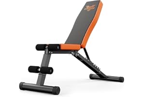 naspaluro Adjustable Weight Bench for Home Gym Foldable Workout Bench Press 880LB Incline Sit Up Bench for Full Body Workout with 3-Sec Folding
