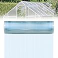 Polycarbonate Sheet 98.4Ft x 3.28Ft,DIY UV Resistant Polycarbonate Greenhouse Panels,Insulated Transparent Polycarbonate Roof Panels for Roof Farming Gardening Agriculture Courtyards Canopy