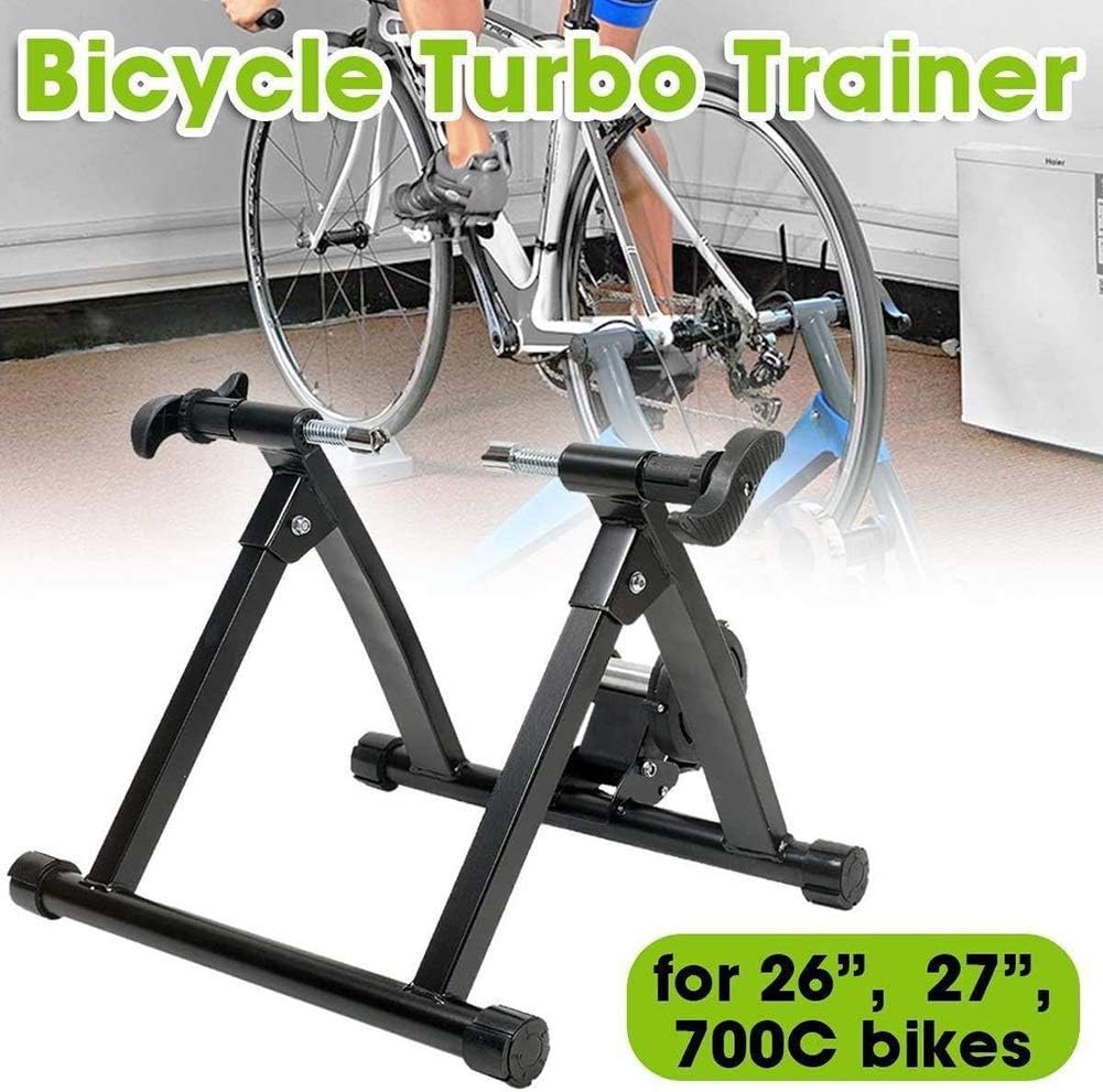 Yuiop Portable Indoor Bicycle Exercise Stand, Bicycle Rack Indoor Cycling Single