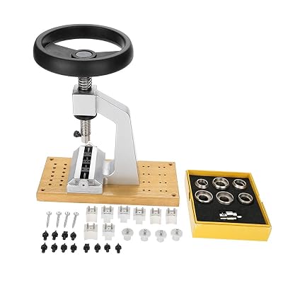 هدية عيد الميلاد?5700 Bench Watch Case Opener Wristwatch Tool فتحت مرة أخرى مع 6 قوالب لرولكس
