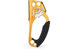 WILDKEN Climbing Hand Ascender Outdoor Mountaineering Tree Arborist Climbing Rappelling Equip Hand Ascender for 8-14MM Rope Left Right Hand Ascender