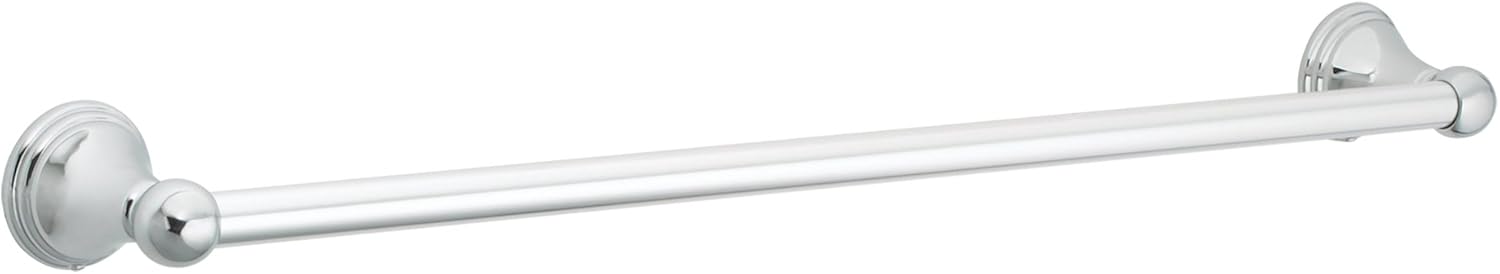 Moen DN8424BN Preston Collection 24-Inch Bathroom Single Towel Bar, Brushed Nickel - Bathroom Towel Racks - 