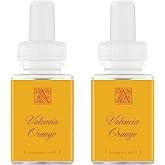 Pura & Aromatique Home Scent Refill - Smart Home Air Diffuser Fragrance - Up to 120-Hours of Luxury Fragrance per Refill - Household Essential - Clean Diffuser - 2 Pack - Valencia Orange