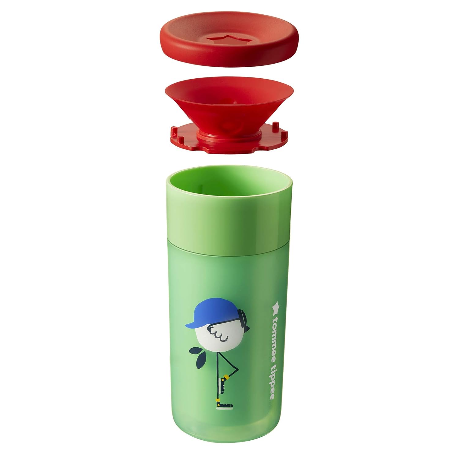 Tommee Tippee Spill-Proof Insulated Easiflow 360 Degree Cup, Boy - 12M+, 2ct, Lt. Blue & Green : Baby