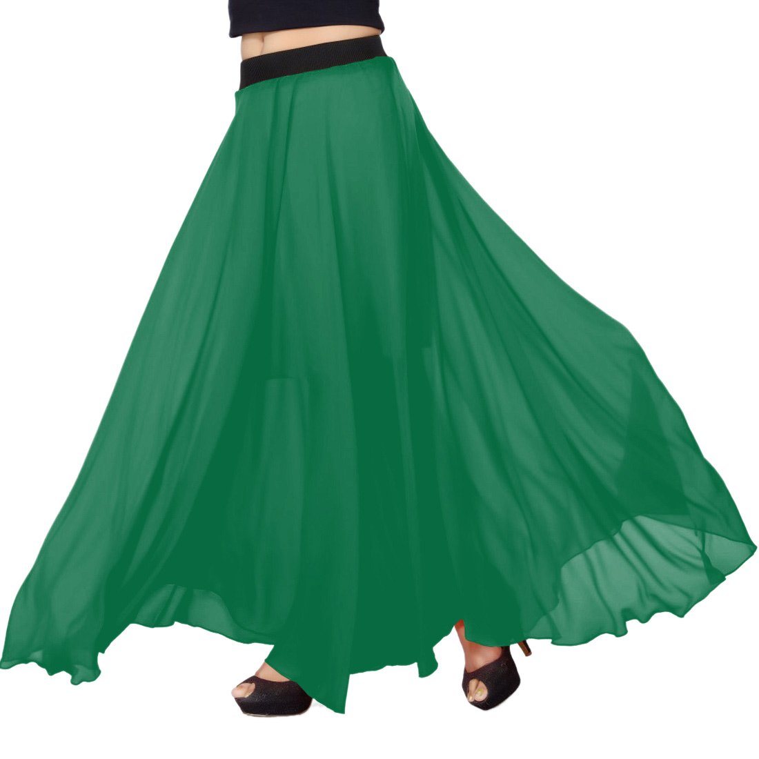 georgette maxi skirt