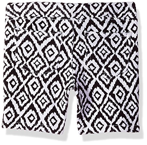 VIGOSS Toddler Girls' 2 Pack Bermuda Short, Black/White, 3T