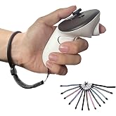 Annrybor Improved Replacement Wrist Wraps for Oculus Quest 3 Gen Controller, Professional Wrist Lanyards with Resin Black Stopper, Replacement Adjustable Hand Straps For Quest 3 Controller（Black）