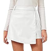 Neecan Skorts for Women High Waisted Shorts Elastic Waist Ruched Wrap Skort