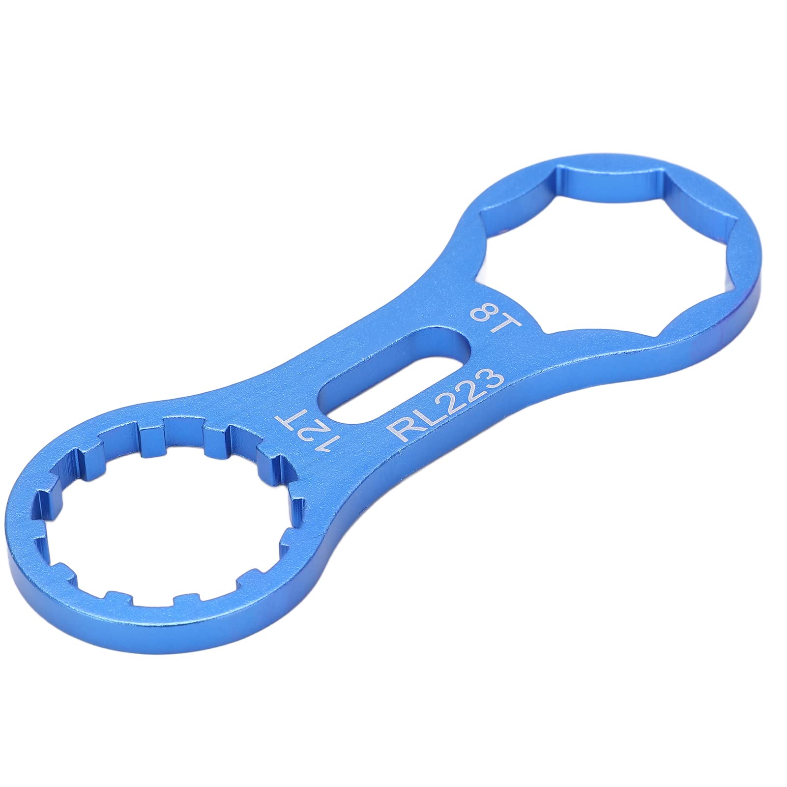 Bike Front Fork Wrench, Durable Aluminum Alloy Bike Front Fork Shoulder Cover Wrench Shock Absorber Repair Removal Tool for Cycling