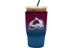 Sok It JavaSok NHL Iced Coffee & Cold Soda Insulated Neoprene Cup Sleeve (Colorado Avalanche, Large: 30-32oz)