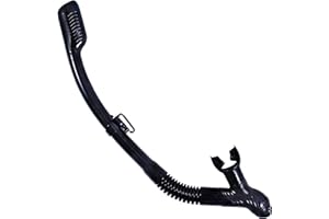 Kraken Aquatics Dry Snorkel with Purge Valve - Snorkel Gear for Adults with Comfortable Silicone Mouthpiece & Quick Release Clip - Scuba Diving, Snorkeling, Freediving, Spearfishing, Swimming