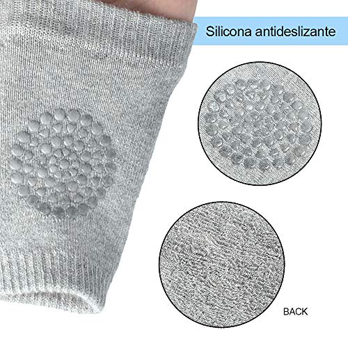 Baby Crawling Pads Anti-Slip Knee Protect Baby’s Knee (Light grey,Pink ...