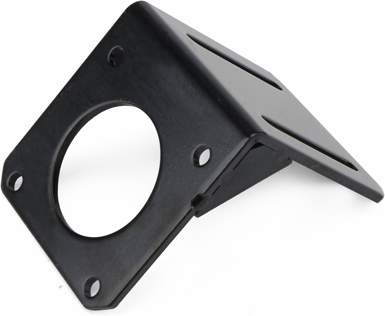 DROK 2Pcs Steel Black Nema 23 Stepper Motor Mount Bracket, Strong 57 Stepper Motor Holder Fixed Seat - - 