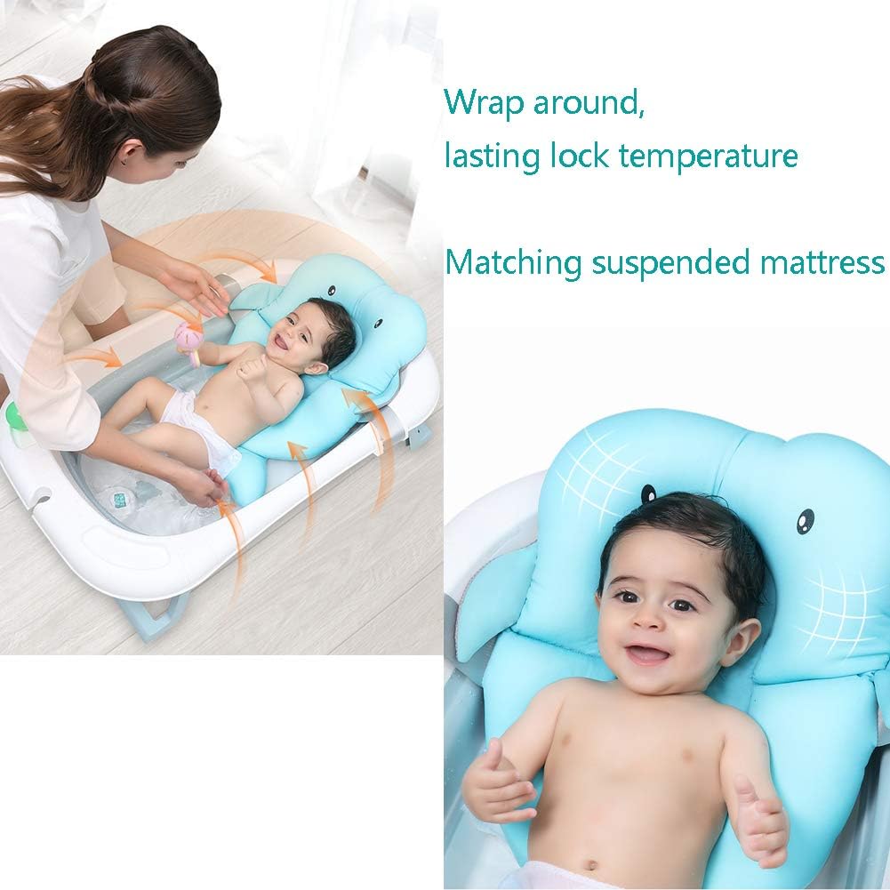 Collapsible Bathing Tub,Baby Shower Basin with Temperature Sensing,Baby Shower Basin with