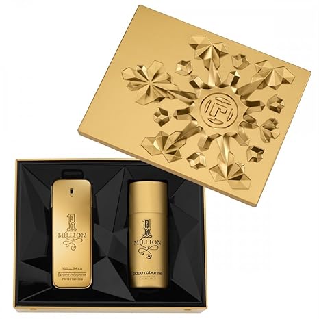Paco Rabanne One Million Set homme/ men, Eau de Toilette Vaporisateur/ Spray 100 ml, Deodorant Spray 150 ml, 1er Pack (1 x 0,