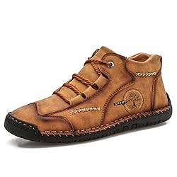 Dacomfy Mens Casual Shoes Loafers Leather Slip-On