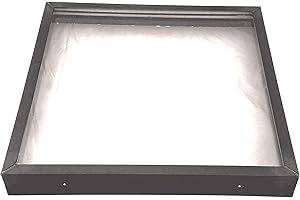 SIG Skylights CM3B 24 x 24 Curb Mounted Glass Skylight w/Bronze Insulated Glass, 2" Drop