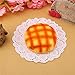 DECORA 4.5 inch White Round Paper Lace Doilies for Wedding Tableware Decoration 200pcs