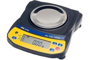 A&D Weighing Newton EJ-120 Toploading Balance, 120g x 0.01g, LCD Display, Black or Gray
