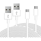 2 Pack 16.4ft 5M USB C Cable, Charging and Data Sync, USB A to USB C Cord for Home Security Cameras, Phones, Switch Pro Contr
