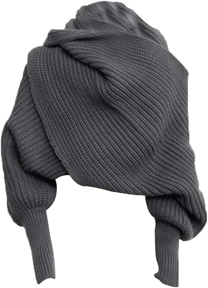 Gizayen 2019 Novelty Unisex Knitted Scarf With Sleeves Long Wraps Shawls For Ladies, Unisex Fashion Knitted Scarf with Sleeves Long Wraps Shawls for Winter Autumn