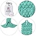 AM SeaBlue Girl Backpack Canvas Student Bookbag Girls School Backpack Set 3 Pcs (01-Green)