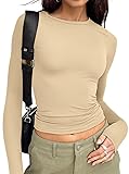 Trendy Queen Womens Long Sleeve T Shirts Fall