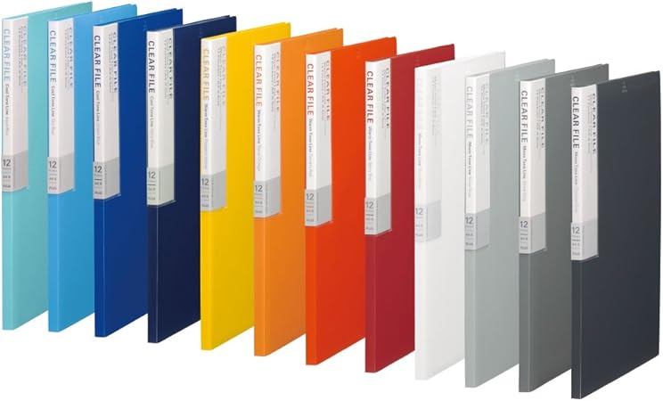 Amazon Co Jp プラス クリアファイル 縦 12ポケット デジャヴ Fc 112dp グラデーション全12色組 文房具 オフィス用品