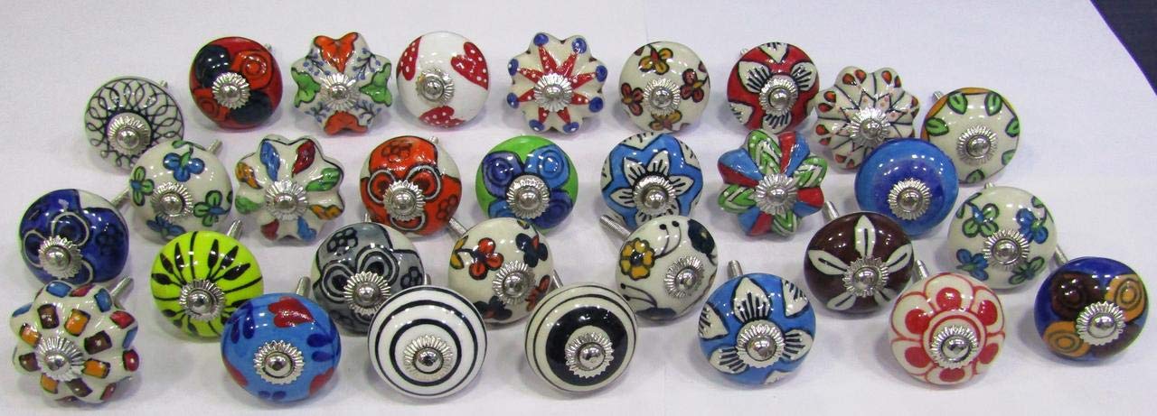 cosynee Cabinet Knobs Drawer Pulls Dresser Knobs Drawer Knobs Kitchen Cabinet Knobs Assorted Drawer Knobs (Lot of 30)