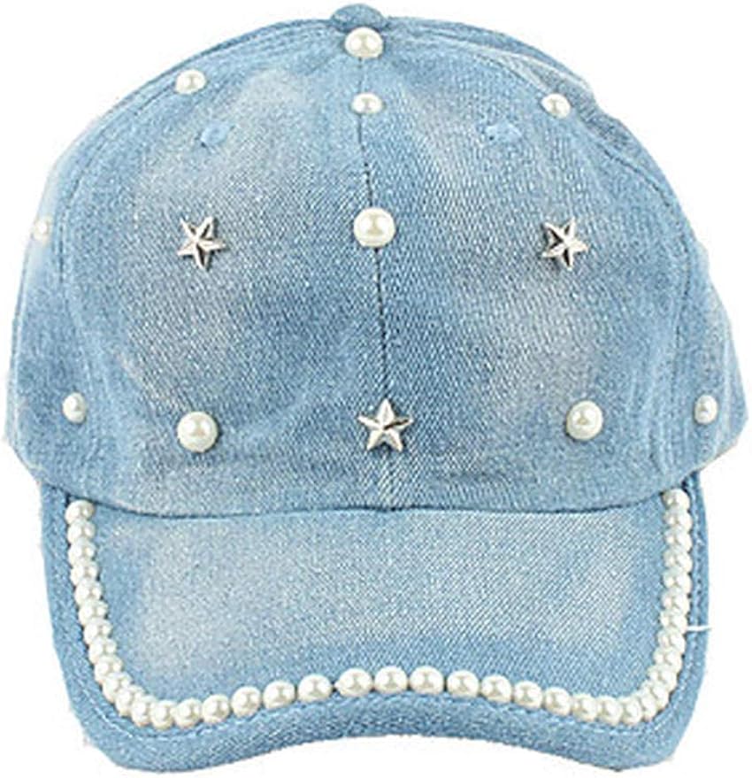 Women s Party Cotton Polyester Baseball Cap Sun HatSolid Colored Pearl