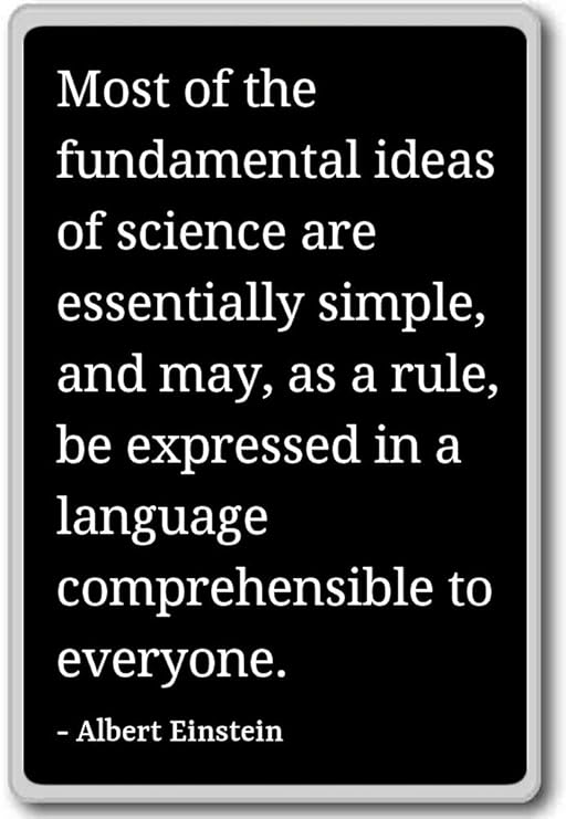 Imán para nevera con cita de Albert Einstein, negro: Amazon.es: Hogar