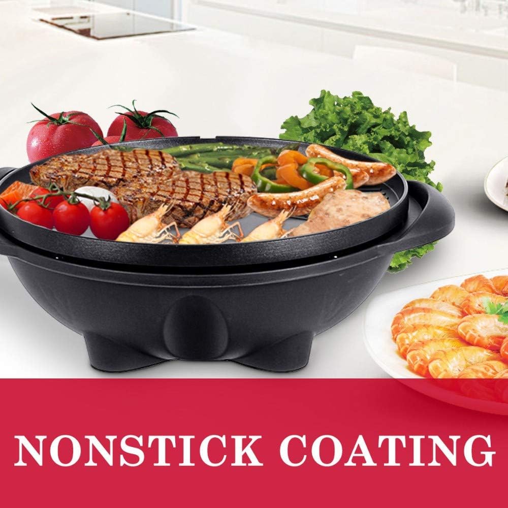 review Electric BBQ Grill 1350W Non-Stick 4 Temperature Setting Outdoor Garden Camping