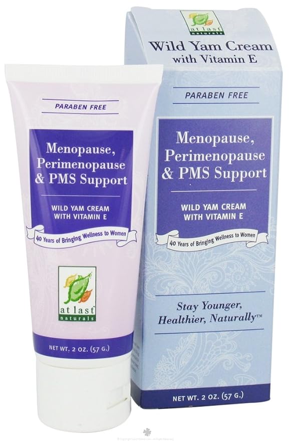 At Last Naturals Wild Yam Cream With Vitamin E 2 Ounce