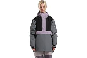 BSASB Womens Mens Ski Jackets Snowboard Coats Waterproof Windproof Pullover Jacket for Women Skiing Snowboarding Sports