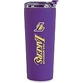 Rico Industries NBA Basketball Philadelphia 76ers Royal Blue 24oz Stainless Steel Tumbler with Lid and Dual Functioning Lid