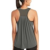 Bestisun Workout Tank Tops for Women Loose fit Racerback Yoga Running Dance Shirts