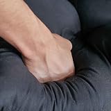DKIEI Thicken Hanging Basket Chair Cushion 80x120cm Black Egg Chair Cushion view 7