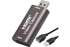 MavisLink Video Capture Card HDMI to USB 1080P 60FPS Video Recording via DSLR/Camcorder for Game Live, Streaming, Video Confe