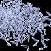 BronaGrand 1000 Pieces 0.2 ml Disposable Micro Centrifuge Tubes with Attached Lid Clear White PCR Tubes