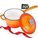 Healthy Choices 2 Quart Enameled Cast Iron Sauce