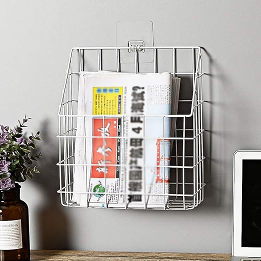 Juejidp Estante De Pared Compartimento De Hierro Forjado Junto A