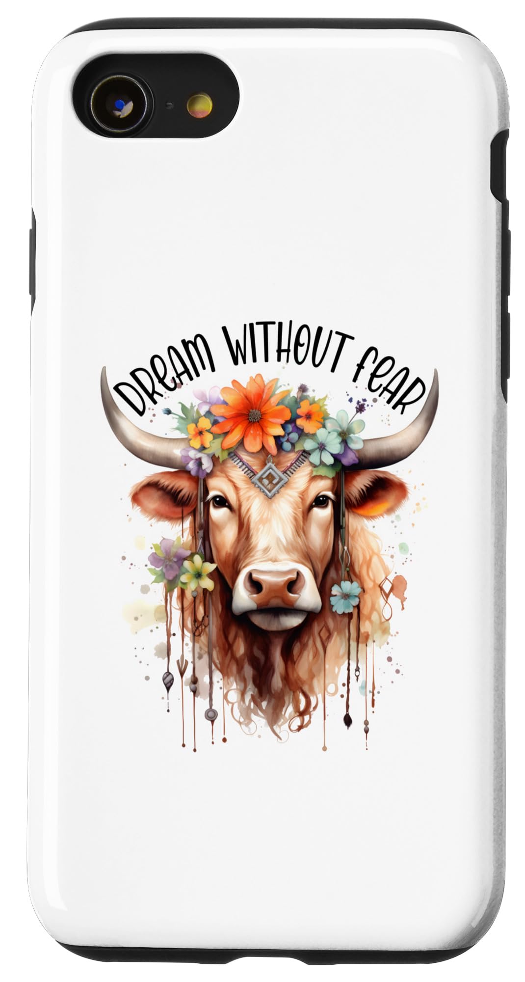 iPhone SE (2020) / 7 / 8 Cow Native American Dreamcatcher Case