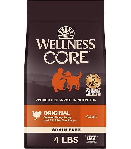 Amazon.com: Wellness CORE Adult Dry Dog Food, Wholesome Grain Kibble,  Natural, High Protein, Turkey and Chicken Recipe, 24 lb Bag : Grocery &  Gourmet Food