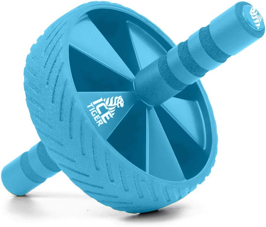 Ice Tiger Ab Roller Wheel - Exercise Equipment - Workout Wheel - Abdominal Strength Machine - Home Gym - Abs Trainer - Core Strengthening Machine - Fitness Training Ab Roller